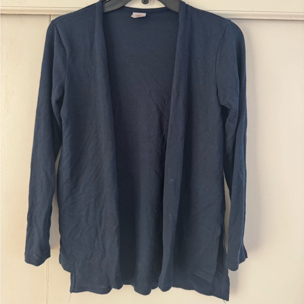 Girl Blue Size Medium 7/8 Cardigan Sweater